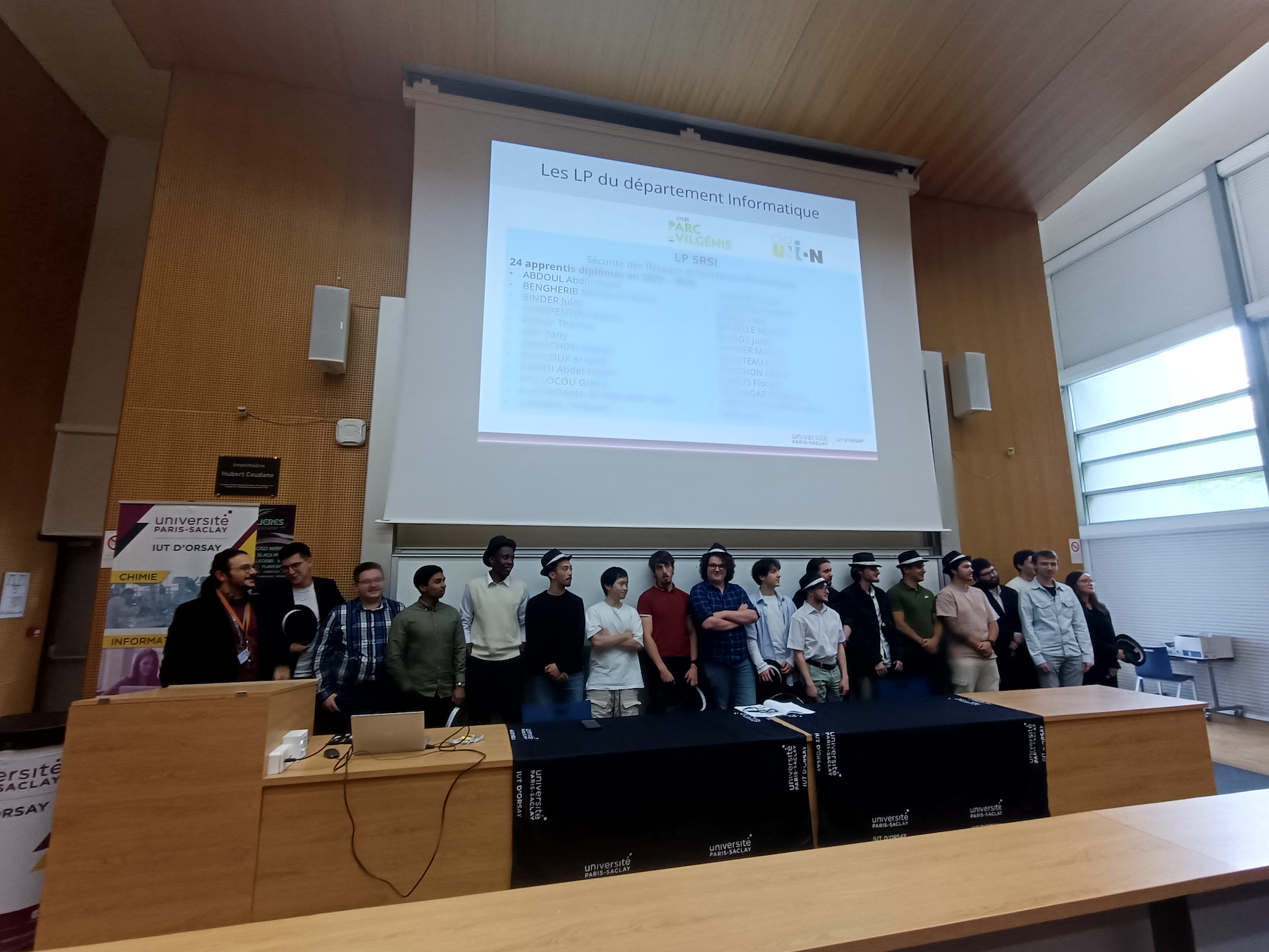 Remise des diplômes LP IUT d'Orsay, mai 2024
